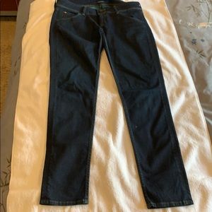 Hudson skinny mid rise jeans in dark rinse